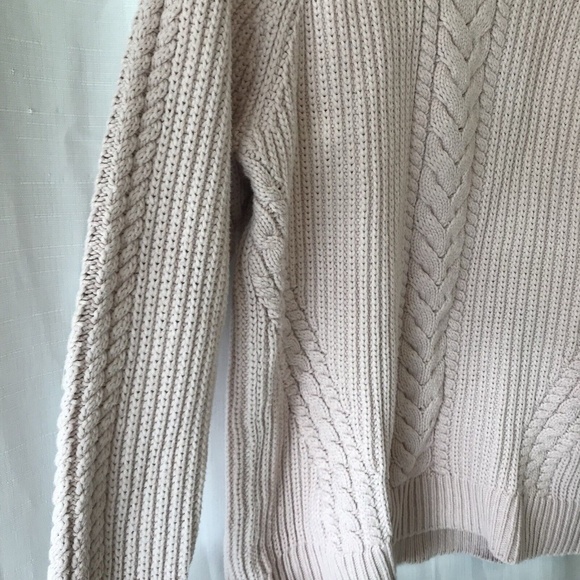Lululemon Bring The Cozy Turtleneck Sweater Sz 8 Misty Pink Cable Knit NWOT - Picture 6 of 13